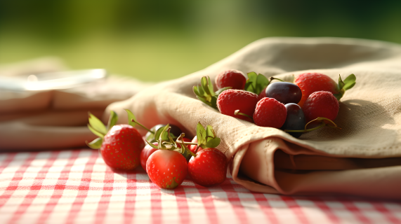 野餐水果可口草莓摄影