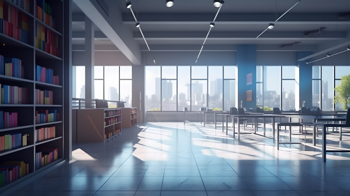 清新校园建筑摄影