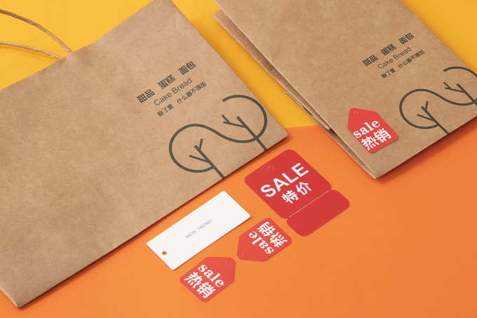 特价标签和纸质手提袋高清图