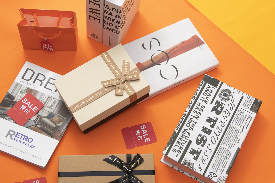 促销购物品牌高级礼盒实拍图