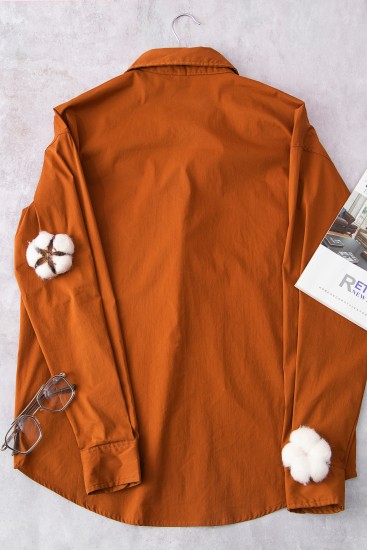 棕色女式衬衫高清图