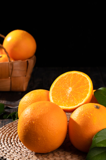新鲜超甜多汁橙子实拍图