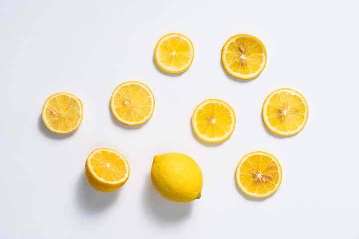 安岳新鲜柠檬水果切片实拍图版权图片下载
