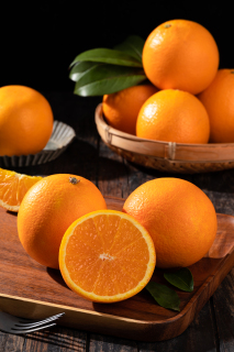 香甜爆汁新鲜橙子实拍图
