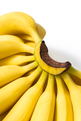 新鲜香甜的水果香蕉实拍图