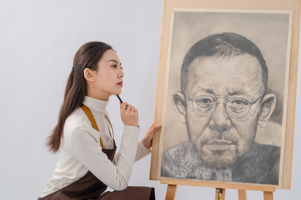 素描课堂教学实拍图