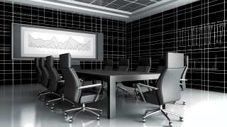 未来科技风格办公室会议室摄影图