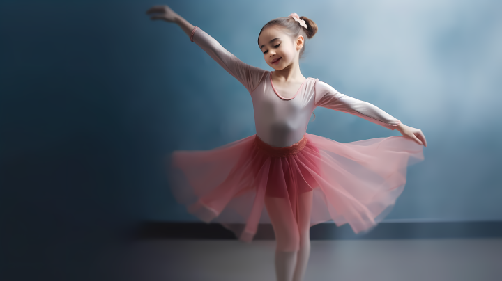 彩色芭蕾练习版权图片下载