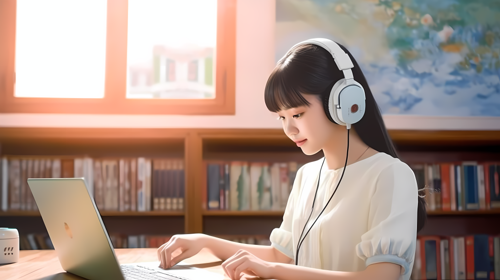 白色衣服的女孩高清图