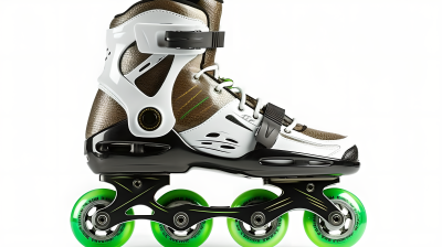 滑旋白雪轮滑鞋摄影图