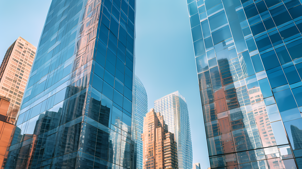 城市现代摩天大楼摄影图版权图片下载