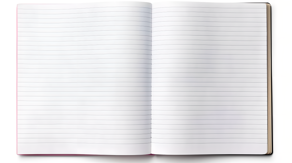 打开的笔记本实拍图