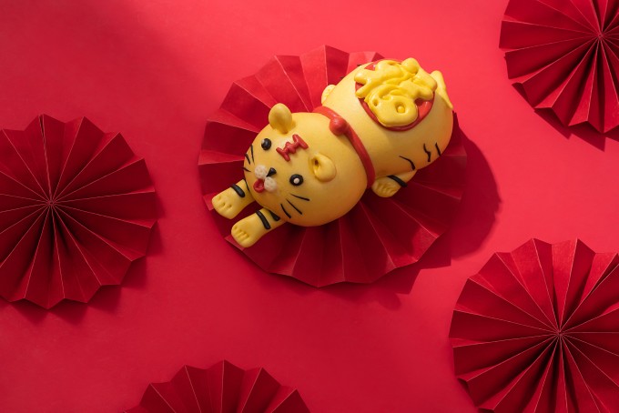 可爱小老虎面塑实拍图