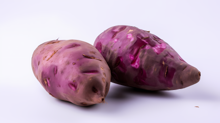 紫色甘薯浓烈的自然美感的摄影图