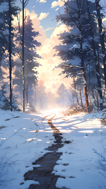 雪域覆盖的雪花插画摄影图版权图片下载