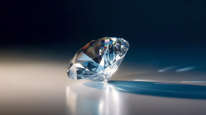 钻石的璀璨光芒摄影版权图片下载