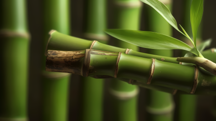 绿意盎然的竹子摄影图