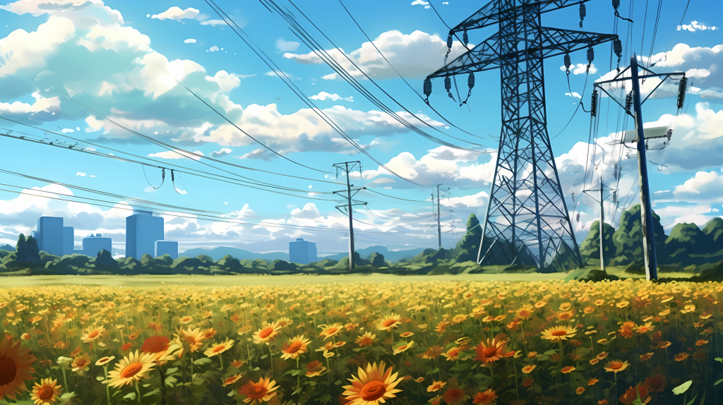 阳光下的向日葵田摄影图片