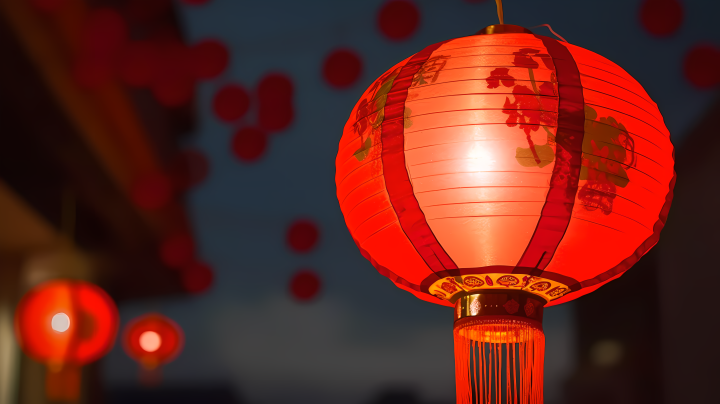 亚洲中国红灯笼摄影版权图片下载