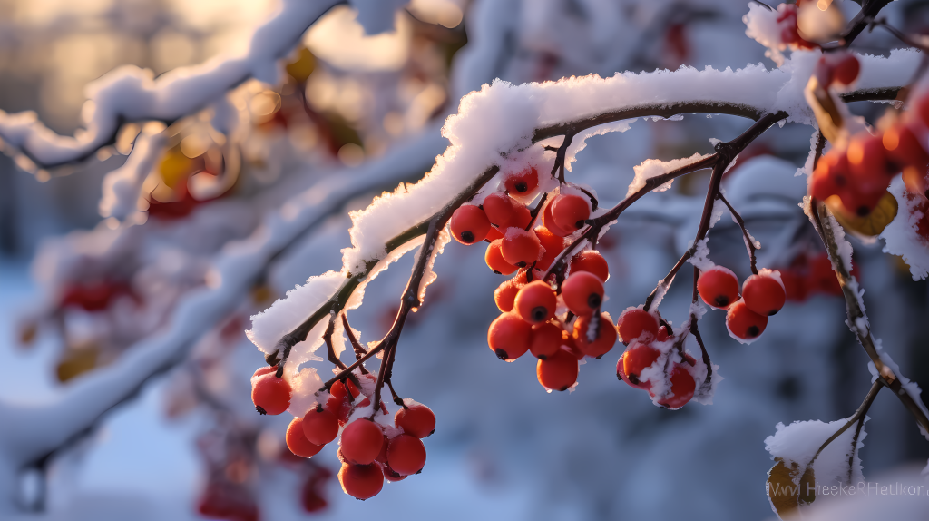 红浆果精致花卉摄影图版权图片下载
