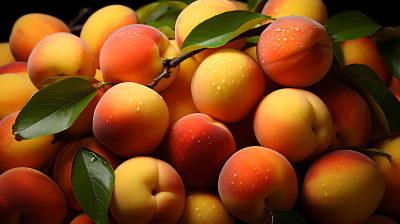 柑橘桃子摄影图片