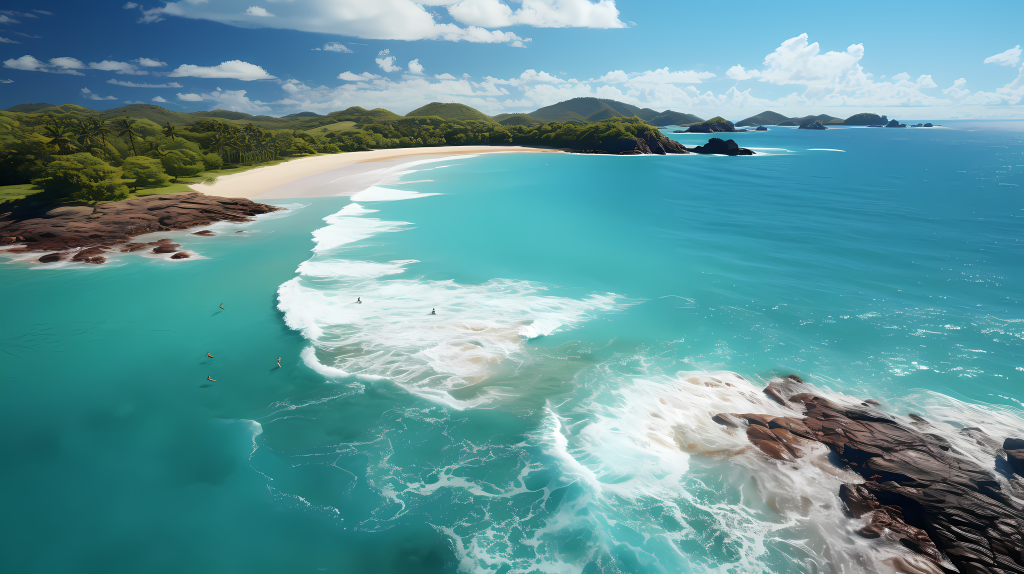 大气苍茫光影交织的白色海滩摄影版权图片下载