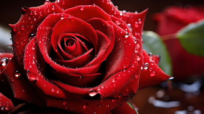 红玫瑰壁纸 摄影图片