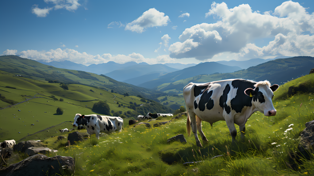 农村中国模式下的牧场景观摄影版权图片下载