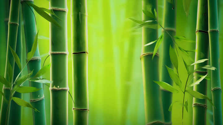清新简约的绿色竹子背景摄影图版权图片下载