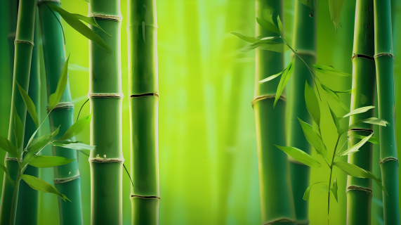 清新简约的绿色竹子背景摄影图