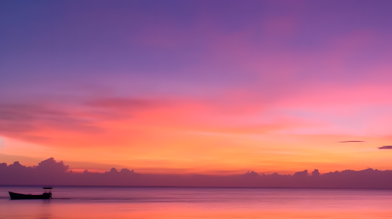 马尔代夫桑尔沙滩日落摄影图
