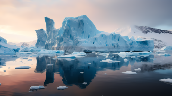 南极冰山摄影图片