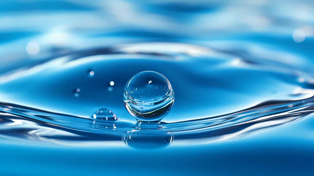 蓝色水泡摄影图