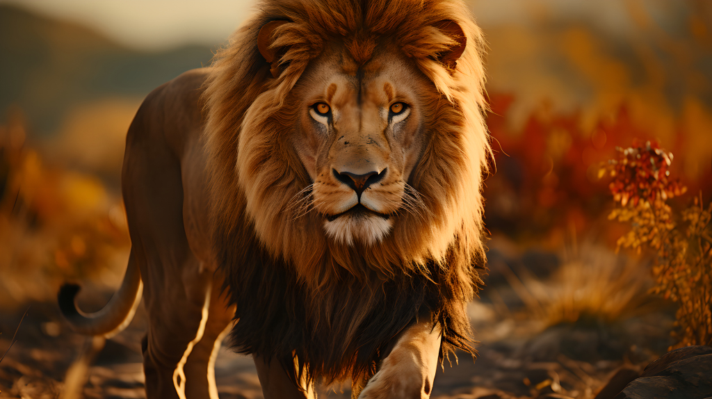 狮子野生摄影图片