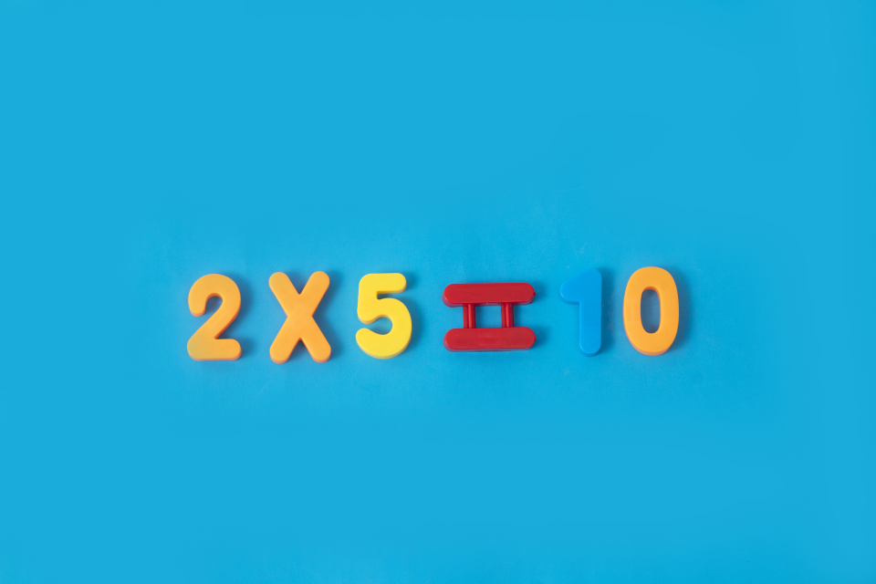 横版彩色积木数学公式实拍图