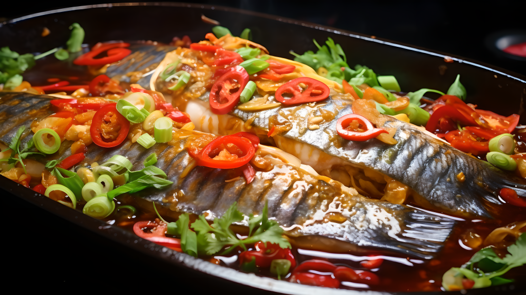 浓香四川鱼摄影图