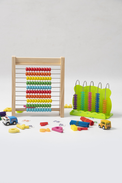 儿童益智玩具算盘实拍