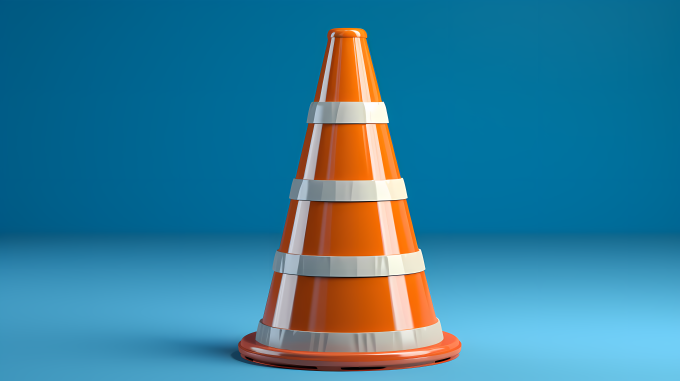 马路安全锥摄影图片