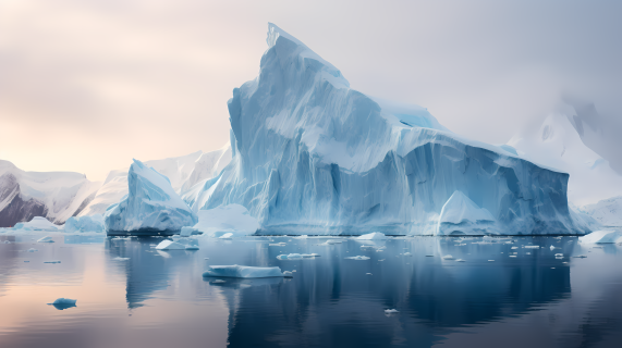 南极洲冰山摄影图片