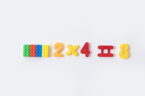 儿童积木玩具数学积木实拍图