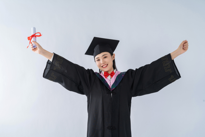 女学生毕业高清图版权图片下载