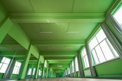 绿色艺术走廊图