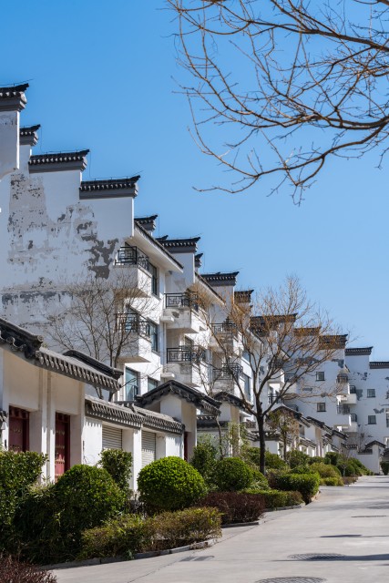 鳞次栉比的古建筑实拍图