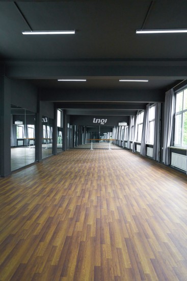 实木地板宽敞走廊图