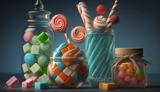 糖果摄影图片