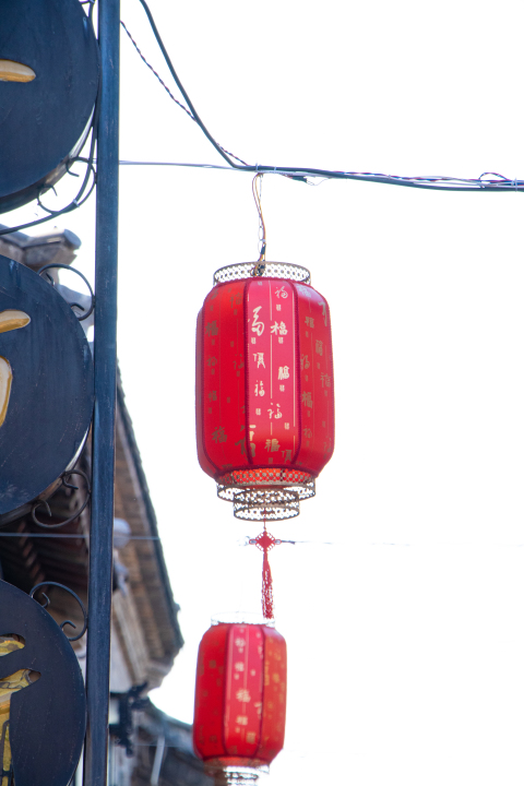 中国新年灯笼美图高清图版权图片下载