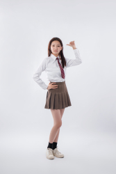 私立学校女学生制服高清图