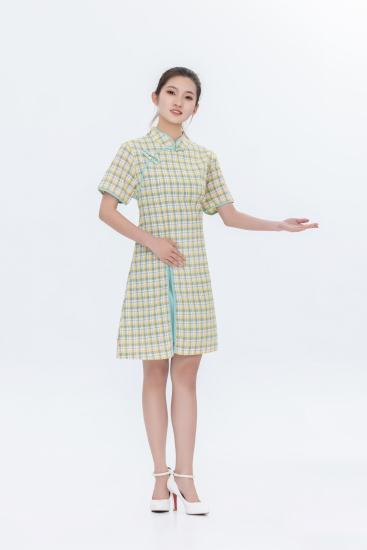 右手邀请礼仪写真图