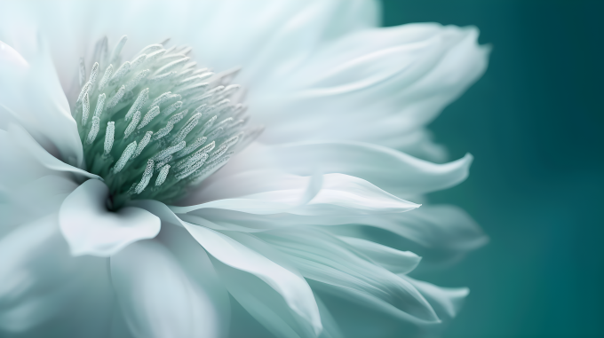 清新细腻的白花摄影图片