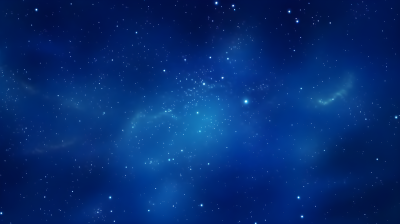 夜空繁星下的蓝色空间摄影图片